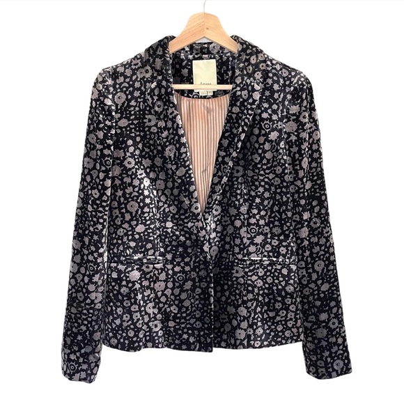 Anthropologie Jackets & Blazers - Anthropologie Elevenses Lumi Velvet Blazer Jacket